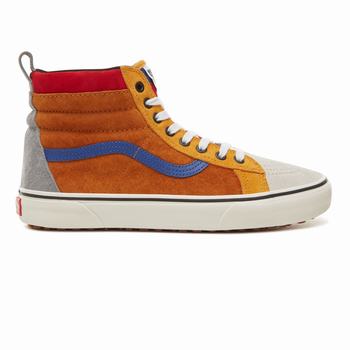 Férfi Vans Sk8-Hi MTE Magasszárú Cipő VA7610429 Barna/Kék